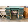 Image 4 : ANTIQUE PAINTED GREEN VANITY DRESSER