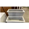 Image 3 : GROUP OF 5 WOODEN PLANTER BOXES
