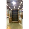 Image 5 : 2 DOOR GLASS FRONT PINE DISPLAY CABINET/BOOKCASE