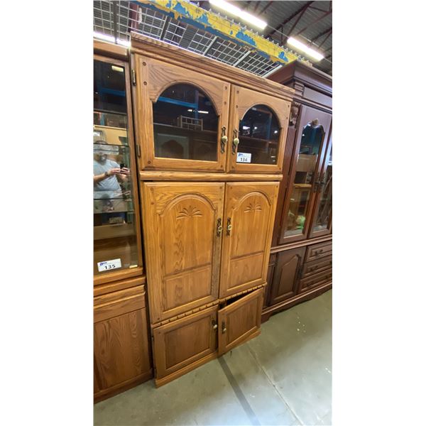 OAK ENTERTAINMENT CABINET