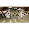 Image 2 : GROUP OF 3 CHROME FINISH BAR STOOLS