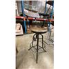 Image 2 : INDUSTRIAL MODERN IRON WORKS WITH WOOD SEAT & BACKREST SWIVEL BAR STOOL