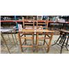 Image 1 : PAIR OF MEXICAN PINE BAR STOOLS