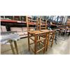 Image 3 : PAIR OF MEXICAN PINE BAR STOOLS