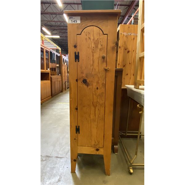 MEXICAN PINE SINGLE DOOR KEEPSAKE CABINET