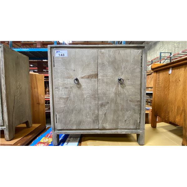 CONTEMPORARY GREY FINISH 2 DOOR CABINET