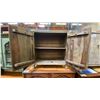 Image 3 : CONTEMPORARY GREY FINISH 2 DOOR CABINET