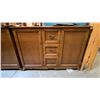 Image 1 : WOODEN 2 DOOR/3 DRAWER BUFFET CABINET