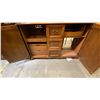 Image 2 : WOODEN 2 DOOR/3 DRAWER BUFFET CABINET