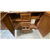 Image 3 : WOODEN 2 DOOR/3 DRAWER BUFFET CABINET