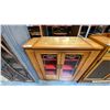 Image 3 : ANTIQUE MAPLE GLASS FRONT CHINA CABINET