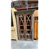 Image 1 : MEXICAN PINE 2 DOOR GLASS FRONT DISPLAY/BOOKCASE CABINET