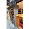 Image 3 : MEXICAN PINE 2 DOOR GLASS FRONT DISPLAY/BOOKCASE CABINET