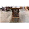 Image 4 : RUSTIC TWIG & PLANK HARVEST TABLE