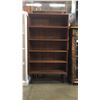 Image 2 : MID CENTURY MODERN TEAK BOOKSHELF AND VINTAGE METAL 4 TIER BOOKSHELF