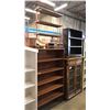 Image 4 : MID CENTURY MODERN TEAK BOOKSHELF AND VINTAGE METAL 4 TIER BOOKSHELF