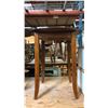 Image 3 : 2 ROUND WOODEN BAR TABLES, 2 BAMBOO WALL MOUNT CABINETS AND GROUP OF ASSORTED TABLE TOPS