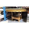 Image 2 : COUNTRY PINE DINING TABLE WITH GLASS TOP COVER