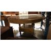 Image 3 : COUNTRY PINE DINING TABLE WITH GLASS TOP COVER