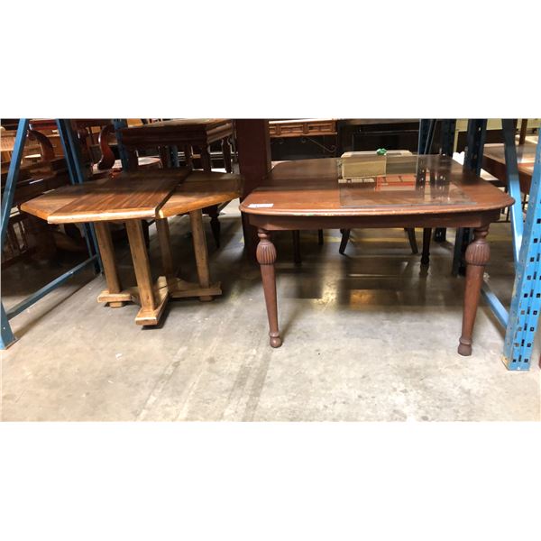 2 VINTAGE DINING TABLES