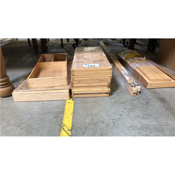 IKEA BAMBOO WALL MOUNT SHELVING SYSTEM