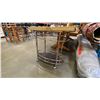 Image 1 : BRASS & GLASS ROLLING DRINK CART