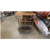 Image 2 : BRASS & GLASS ROLLING DRINK CART