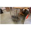 Image 4 : BRASS & GLASS ROLLING DRINK CART
