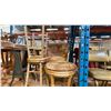 Image 2 : LARGE GROUP OF ASSORTED BAR STOOLS AND RATTAN CHAIR WITH FOOTSTOOL
