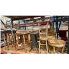 Image 3 : LARGE GROUP OF ASSORTED BAR STOOLS AND RATTAN CHAIR WITH FOOTSTOOL