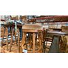 Image 4 : LARGE GROUP OF ASSORTED BAR STOOLS AND RATTAN CHAIR WITH FOOTSTOOL