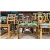 Image 4 : GROUP OF ASSORTED WOOD AND RATTAN DINING/SIDE CHAIRS
