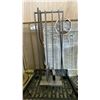 Image 3 : 2 FIRE SCREENS, 1 LOG HOLDER , 4 COMPANION SETS AND 1 STAND