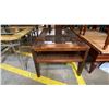 Image 4 : DARK MAHOGANY FINISH RECTANGULAR GLASS TOP COFFEE TABLE