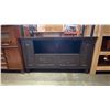 Image 2 : GLASS & METAL SOFA TABLE AND CHOCOLATE BROWN SMALL TV STAND