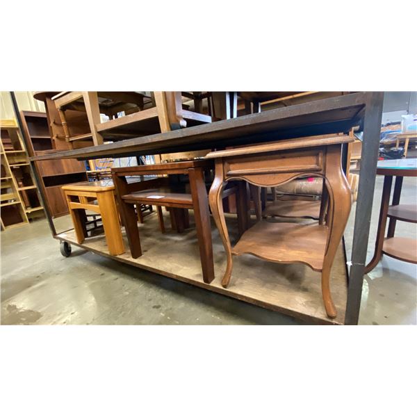 4 PAIRS OF ASSORTED SIDE TABLES