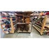 Image 2 : 3 TIER METAL FRAMED WITH PLYWOOD SHELVES MOBILE STORAGE SHELF UNIT - APPROX.8FT X 4FT X 5 3/4FT HIGH