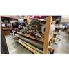 Image 2 : WOODEN MOBILE SHELF UNIT LOADED WITH ASSORTED AREA RUGS & RUNNERS - APPROX. 65 ASSORTED