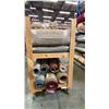 Image 3 : WOODEN MOBILE SHELF UNIT LOADED WITH ASSORTED AREA RUGS & RUNNERS - APPROX. 65 ASSORTED