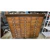 Image 1 : WOODEN LOOK 36 DRAWER ALL METAL MOBILE CATALOG CABINET