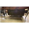Image 3 : MEXICAN PINE WITH WROUGHT IRON BASE 3 DRAWER SOFA/HALL TABLE