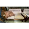 Image 3 : 3 PCS. WOOD FRAMED SOFA SET * FABRIC ON LOVESEAT BADLY SCRATCHED UP*