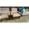 Image 4 : 3 PCS. WOOD FRAMED SOFA SET * FABRIC ON LOVESEAT BADLY SCRATCHED UP*