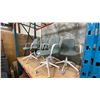 Image 2 : SET OF 6 IKEA GREY & WHITE OFFICE CHAIRS