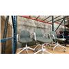 Image 3 : SET OF 6 IKEA GREY & WHITE OFFICE CHAIRS