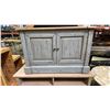 Image 3 : 3 PCS. OF ANTIQUE WOODEN FURNITURE - COFFEE TABLE AND 2 CABINETS