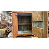 Image 5 : 3 PCS. OF ANTIQUE WOODEN FURNITURE - COFFEE TABLE AND 2 CABINETS