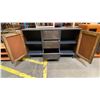 Image 2 : GREY & BEIGE METAL 2 DOOR/3 DRAWER SIDEBOARD