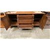Image 3 : VINTAGE 2 DOOR/3 DRAWER SIDEBOARD AND METAL WITH GLASS TOP SOFA/HALL TABLE