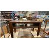 Image 7 : VINTAGE DARK OAK 2 DOOR/7 DRAWER DRESSER AND MAHOGANY SOFA/HALL TABLE